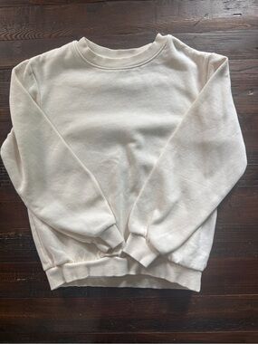 H&M Kids Off-White Crewneck SweatshirtSz 6/7